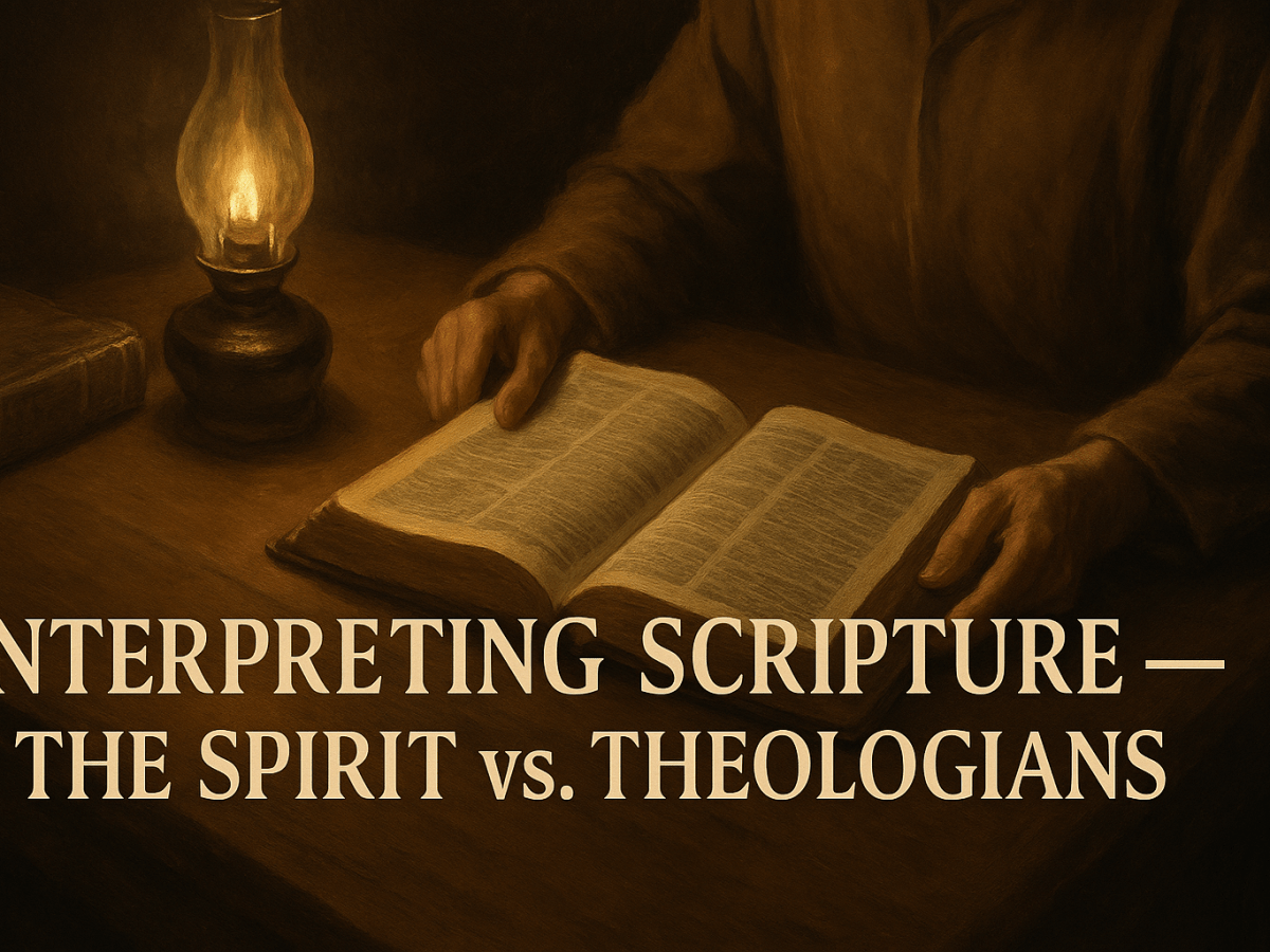 Sola Scriptura – Part 3: Interpreting Scripture — The Spirit vs.&nbsp;Theologians