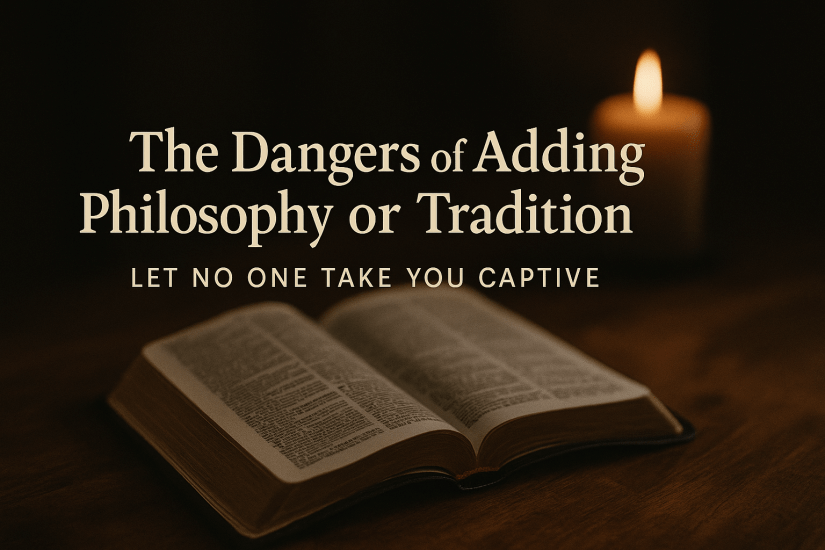 The Dangers of Adding Philosophy or Tradition — Let No One Take You&nbsp;Captive